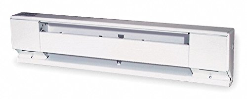 Dayton Electric Baseboard Heater, Residential, 208/240VAC, Amps AC 8.3/7.2, 1 Phase, BtuH 6824/5118