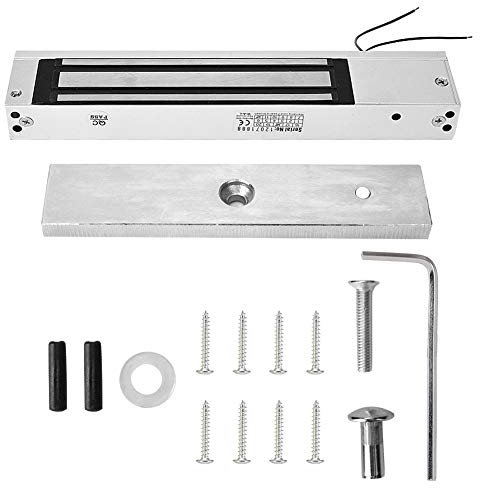 DC 12V Dioche Electromagnetic Lock, 280kg (617.3lbs) Waterproof Door Access Control Maglock Kit System, Electric Magnetic Door Lock for Wooden, Metal, Glass, Fireproof Doors