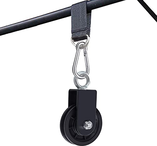 Cable Pulley 3.54 in 360 Degree Rotation Traction Silent Smooth Wheel for LAT Pulley System DIY Attachment Lifting Blocks Gym Equipment DIY Home Projects (9CM)