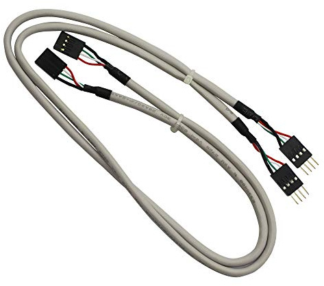 GINTOOYUN Breadboard Jumper Cables 2x4P 60CM Male to Female Dupont Cable With white PVC shell for Arduino Raspberry PI DIY Prototyping