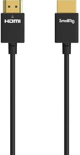 SMALLRIG 4K pour câble HDMI Ultra 55 cm Caméra Moniteur Cable (55 cm / 21,65) - 2957B