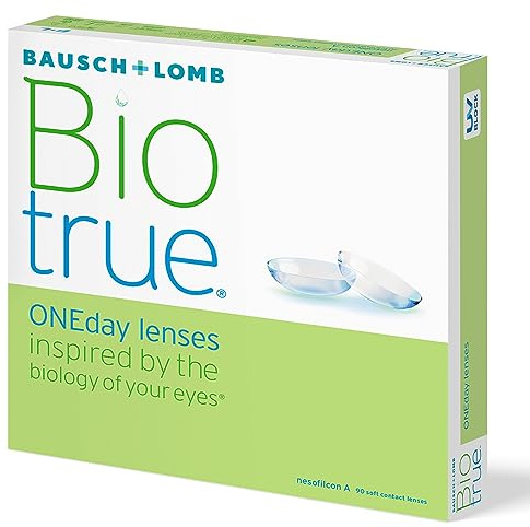 Biotrue ONEday Lenti a Contatto Giornaliere Correttive, 90 Lenti, BC 8.6 mm, DIA 14.2 mm, -7.0 Diopt