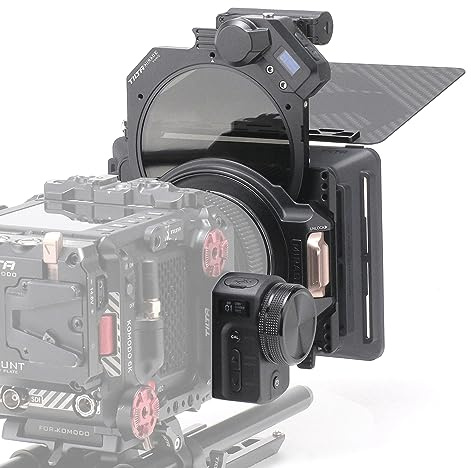 Tilta Matte Box Kit VND motorisé Mirage Filtre ND Variable 95 mm pour appareils Photo Reflex numériques sans Miroir, contrôleur sans Fil avec Cadre de Filtre 95 mm Moteur sans Fil MB-T16-B