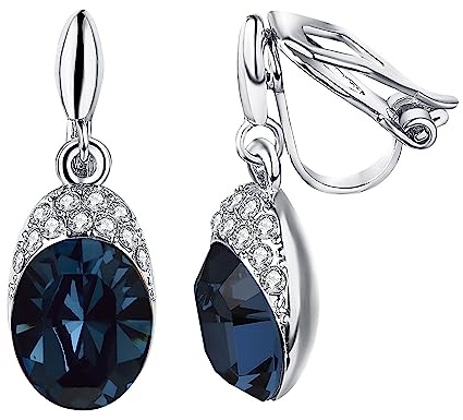 Vogem Zirkonia Hängend Ohrringe Damen Ohne Ohrlöcher Clip Ohrringe Vintage Ohrklipser Hypoallergen Nickelfrei Modeschmuck