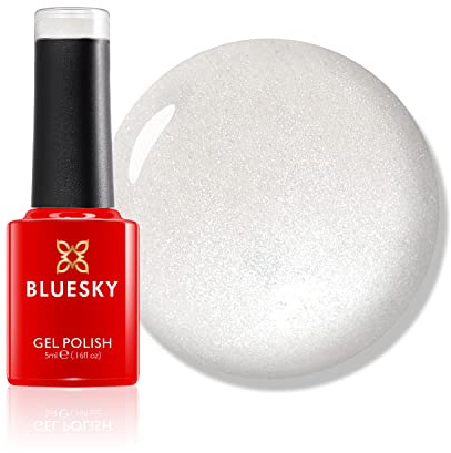 Bluesky Gel Nail Polish, Milky White, Mini, A046, White, Long Lasting, Chip Resistant, 5ml (Requires Drying Under UV LED Lamp)