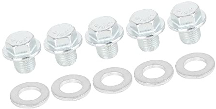 A ABSOPRO Coche Motor Aceite Cárter Drenaje Tapa Tapón con Junta M10x1 (Juego de 5)