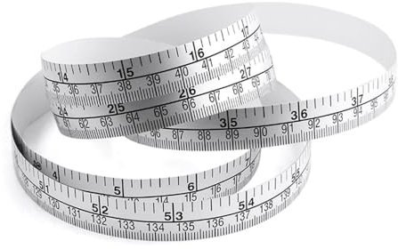 Fisch Lineal, Roll Up Measuring Tape zum Fische Messen, 60 Zoll Angelmessaufkleber mit Rückseitiger Klebefolie für Outdoor Angeln