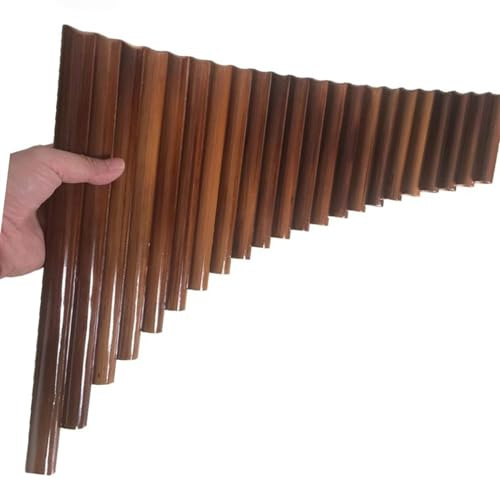 Professionelle Panflöte Handgefertigte 22 Pfeifen PanFlute Professionelle Holzblasflöte Panflöte G-Taste Musikinstrument Mit Schwarzer Tasche
