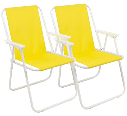 THE SECRET HOME - Pack de Dos Sillas de Playa Plegables - Ideal para Playa y Piscina