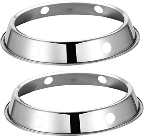 KOMBIUDA 2 pezzi fornelli a gas wok anello fornello a gas supporto pentola supporto wok accessori per la casa wok anello wok rack casa fornello a gas rack wok supporto cucina wok supporto wok supporto