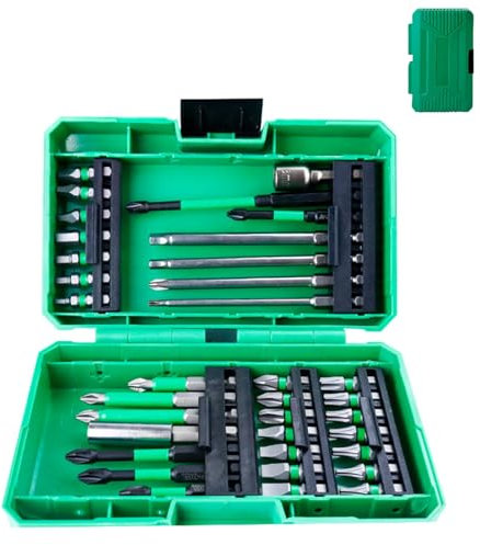 Schlagschrauber-Bit-Set, 27/35/39-teilig, Bohrer-Bit-Set mit Aufbewahrungskoffer, multifunktionales Schraubendreher-Bit-Set, tragbares Bit-Set for Handwerkzeuge, elektrische Schraubendreher(35 Pcs)