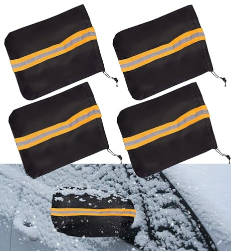 Auto Außenspiegel Frostabdeckung, Seitenansicht Spiegel Abdeckung, Frostschutz für Auto Rückspiege Abdeckung, 40x30cm Autospiegel Schutzhülle Schneeabdeckung, Seitenspiegelabdeckung, 2 Paar