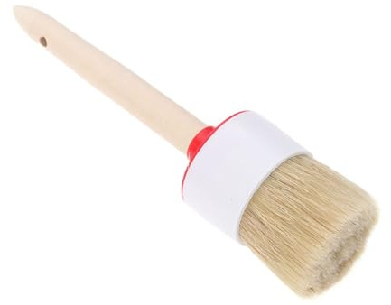 BESPORTBLE 1pezzi Pennello Setole Rotonde Manico in Materiale Naturale Adatto Per Pittura a Base Grassa Per Barbecue Ergonomico e Portatile Per Mani Di Tutte Le Dimensioni