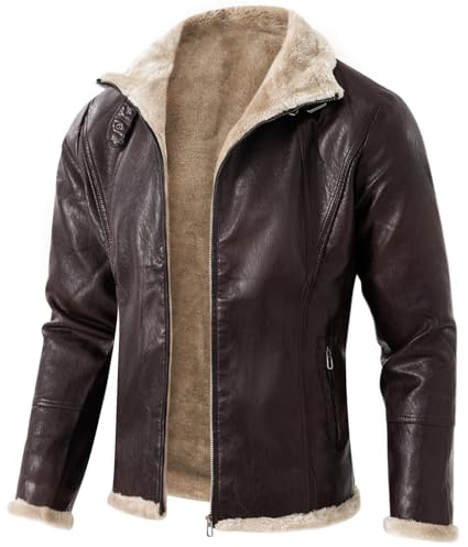 Lässige Bomberjacke aus Leder, für den Winter, Lederjacke für Motorrad, Ladung, Endurance, Windschutz, Bomberjacke, Übergröße, Fliegerjacke