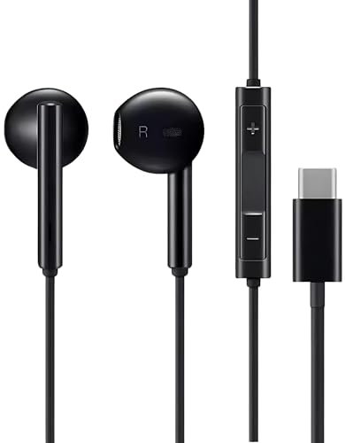 OOYES 2Pcs USB C Wired Headphones with Mic, Noise-Cancelling Type C Earphones for i-Phone 15 Pro, 16,17, Sam-sung S20, S21, S22, S23, Note 10, 20, 21, In-Ear Hi-Fi Headphones for Android Devices
