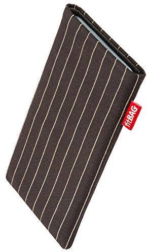 FITBAG Funda para Onyx Boox Palma 2 | Twist Marrón | Funda de Tela con Forro Interior de Microfibra para Limpiar la Pantalla