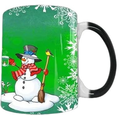 Green Weihnachtsbecher Mit Farbwechsel Lustige Magische Milchtasse Magische Wärmewechsel-Tasse Weihnachtliche Wärmetransformierende Farbwechseltasse Für Teemilch, Wärmewechselnder Trinkbecher