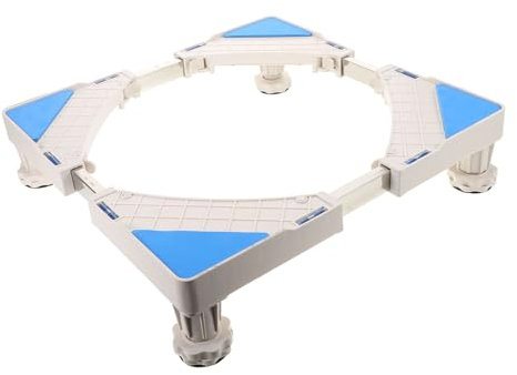 DOITOOL Base Per Lavatrice Resistente Con 4 Gambe Bianche Base Mobile Per Lavatrice Asciugatrice Frigorifero Moderno Supporto in Plastica Accessorio Ergonomico Per La Gestione Del Bucato