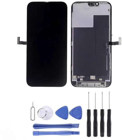 JUANIO Pantalla Completa Compatible con iPhone 13 Pro Talla 6.1 Vidrio Táctil + Pantalla LCD + Herramientas