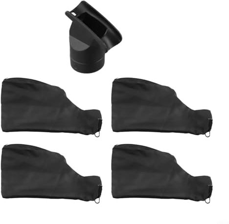 Lot de 4 sacs à poussière pour scie avec fermeture éclair et support métallique, housse anti-poussière adaptée pour accessoires de rechange à 255 onglets, élimination facile de la poussière (A)
