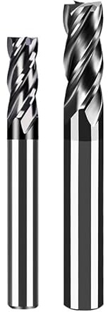 1/2 Hartmetall-Schaftfräser für Stahl HRC 55°, 4 Schneiden, AlTiN-beschichtet, CNC-Fräser für legierte Stähle, gehärteten Stahl, Metall u.v.m.(Θ2*4D*50)