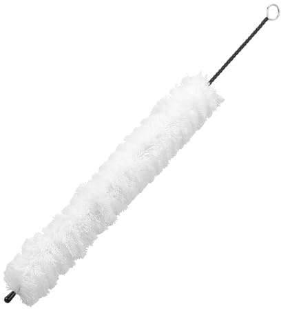 Alasum Cepillo Limpiador de Flauta Profesional de Algodón Accesorio Ligero con Mango Ergonómico y Cabezal Giratorio para Instrumentos Musicales para Flautistas y Mantenimiento