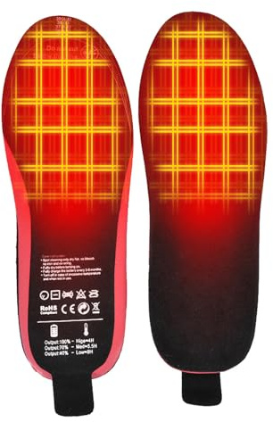 Semelles Chauffantes,Télécommande Rechargeable Découpable Lavable | Semelles De Chauffage pour Pieds,pour Hommes Femmes Extérieur Chasse Camping Ski Hiver Course