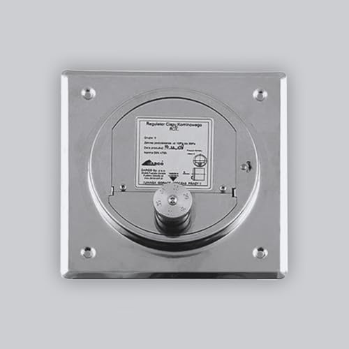 Subtiel Zugregler Ø 150 mm, mit Montageplatte, 140 x 140 mm, Edelstahl