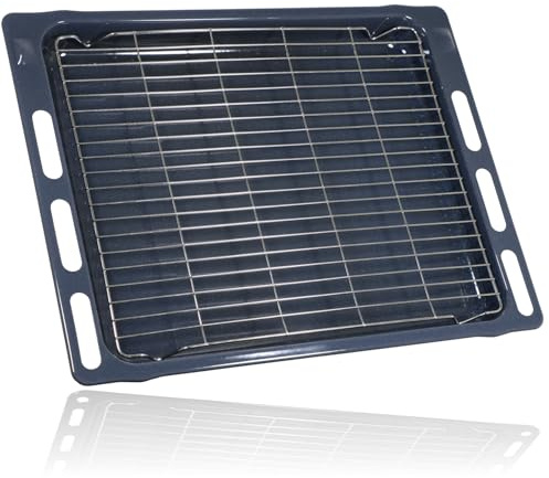 SPARES2GO Ugn grillbricka för Indesit hylla fettpanna bas och gallerställ 476 mm x 365 mm x 40 mm djup C00506253