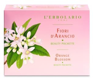 L’Erbolario Fiori d’Arancio Beauty Pochette – Set Bagnoschiuma e Crema Corpo 75 ml, Edizione Limitata, Profumo Agrumato per Tutti i Tipi di Pelle