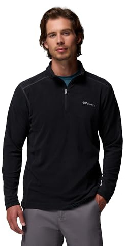 Columbia Klamath Range 2 Half Zip, Sudadera De Forro Polar Hombre, Black, S