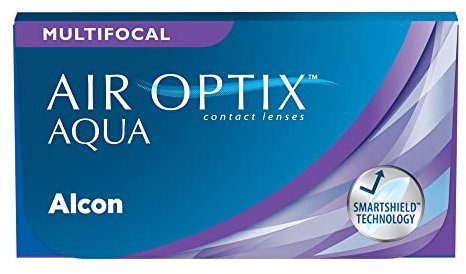 Air Optix Aqua Multifocal Monatslinsen weich, 6 Stück, BC 8.6 mm, DIA 14.2 mm, ADD MED, -8,25 Dioptrien