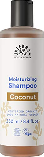Urtekram Champú de Coco con Néctar de Coco Orgánico y Extracto de Margarita, Hidratación Natural y Revitalización para todo tipo de cabello, Vegano y Natural, 250 ml