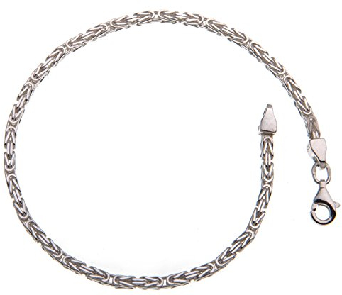 Silberketten Store Königskette Armband - 2,2mm Breite - Länge 18cm - echt 925 Silber