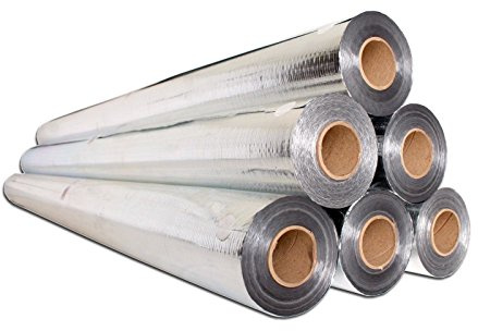 SuperShield Industrial Heavy Duty, No Tear, Double Sided, Perforated, Radiant Barrier (1,000 Sq Ft) Commercial Grade, Reflective Aluminum Foil Insulation for Attics, Greenhouses, & House Wrap!