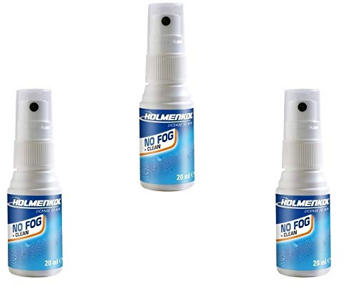Holmenkol 1-2-3er NoFOG Brillenreiniger Reinigungsspray Optikgläser Sport Sonnen Brille Kamera Glas antibeschlag (3x20ml (=60ml))