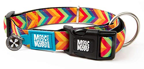 Max & Molly 4897039637866 Summertime smart Id halsband, förlustskyddsprogram för husdjur, L