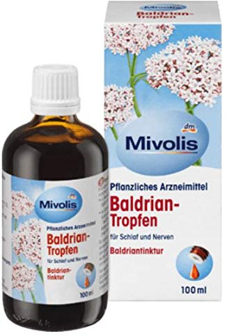 Baldrian-Tropfen - Für Schlaf und Nerven - Pflanzliches Arzneimittel - bei nervösen Beschwerden und Unruhezuständen - Für eine erholsame Nacht - 100 ml