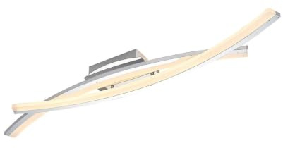 Lindby LED Deckenleuchte Elarit dimmbar (Modern) in Chrom aus Metall, Lampe Deckenlampe Wohnzimmerleuchte