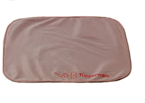 Tupperware FaserPro Durchblick rosa Brillenputztuch - Hergestellt aus recyceltem Material