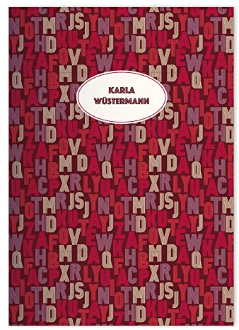 Kartenkaufrausch 2x personalisierte Frische Typo DIN A4 Schulheft, Rechenhefte mit trendigem Buchstaben Lettering in Rot Lineatur 7 (kariertes Heft)