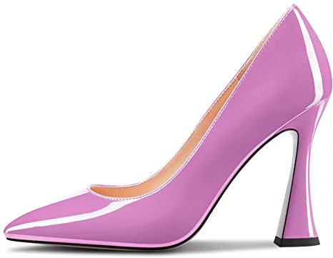 Castamere Donna Spillo Alto High Tacco Heel a Punta Slip-on Pumps Sexy Dress Classico 10 CM Heels Viola A 35 EU