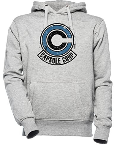 Capsule Corp Unisexe Homme Femme Sweat À Capuche Gris Unisex Men's Women's Hoodie