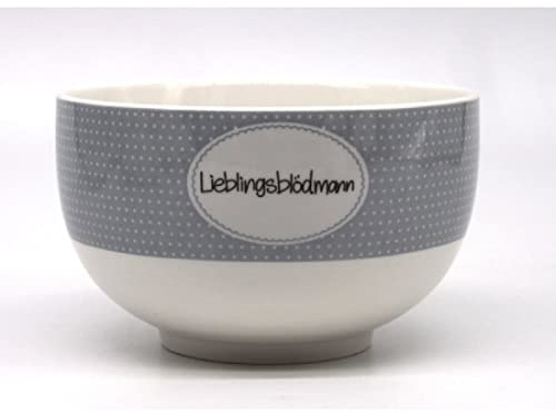 MEA LIVING Müslischale Spruch LIEBLINGSBLÖDMANN Schüssel Porzellan Frühstück