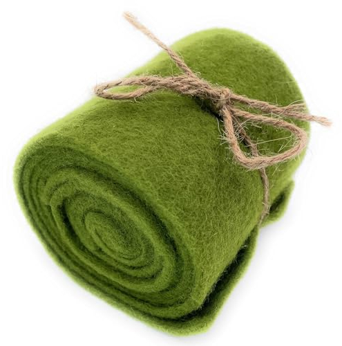 Marzoon 10 x 200 cm Moos Grün Filzband – Dekoband Filz für Basteln, Nähen & Tischdeko – Deko-Momente & Bastelspaß – vielseitig einsetzbar