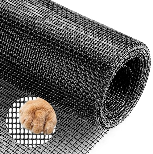 Rejilla protectora para gatos, 1,22 x 2,55 m, pantalla para mascotas, puerta, protección contra insectos, ventana, mosquitera de tela, mosquitera a prueba de gatos, mosquitera para puertas