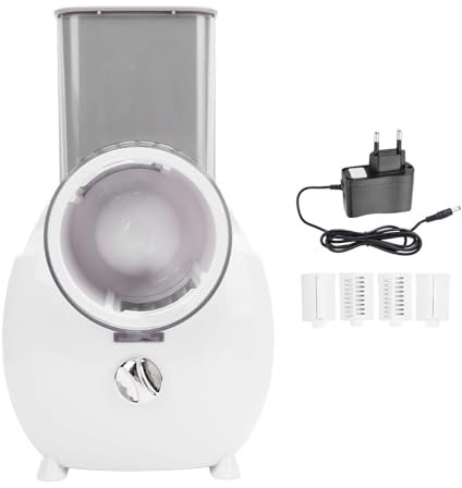 Trituratore Elettrico Grattugia per Formaggio Trituratore Automatico Multifunzionale per Verdure con 3 Lame, Acciaio Inossidabile, Ottimo per Frutta e Patate (Spina europea)