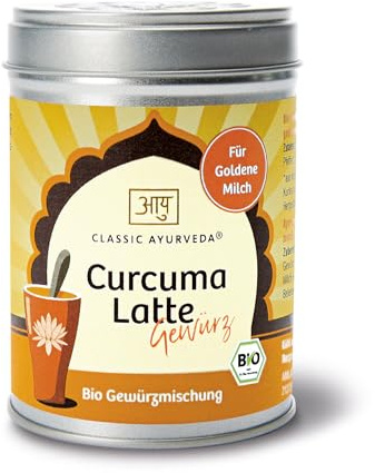 Classic Ayurveda - Bio Curcuma Latte Gewürz - 80 g - Süßlich-würzig für ayurvedische Goldene Milch.