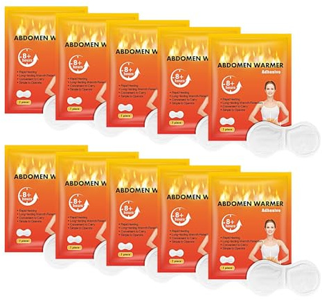 Lot de 10 patchs chauffants adhésifs, réutilisables et auto-chauffants - Pour l'hiver