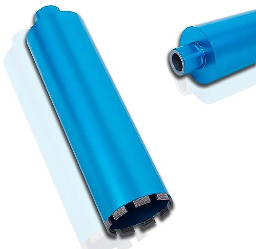 QQXUAN 5-Zoll-Nass-Diamant-Kernbohrer, 14-Zoll-Bohrtiefe-Kernbohrer, 1-1/4-Zoll-7-Gewinde-Kernbohrer für Beton, Stahlbeton, Ziegel, Block, Kernbohrer mit lasergeschweißten Netzsegmenten